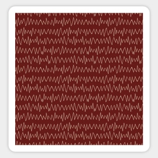 Cranberry and Cream Zig Zag Sticker